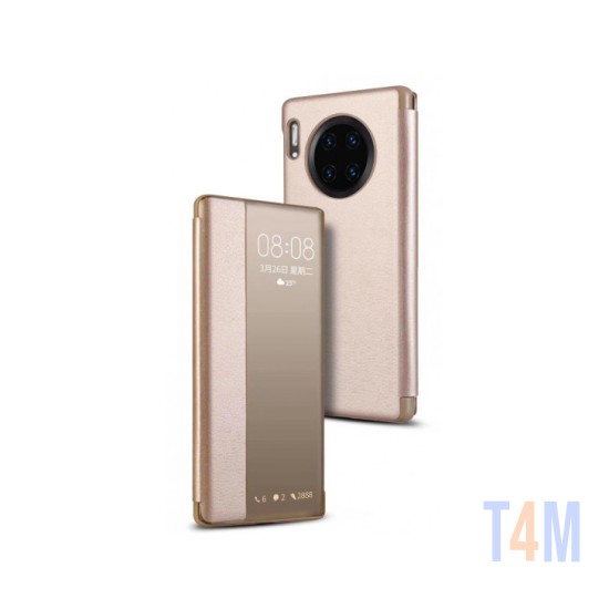 SMART VIEW CAPA FLIP PARA HUAWEI P 30 LITE DOURADO